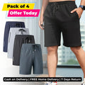 Pack of 4 Mega Offer 😍 Premium-Quality Casual Shorts For Men